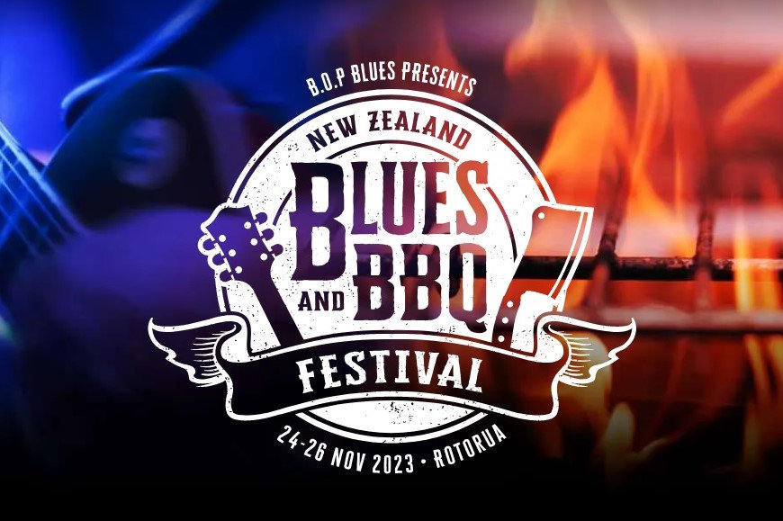 NZ Blues and BBQ festival logo 2023